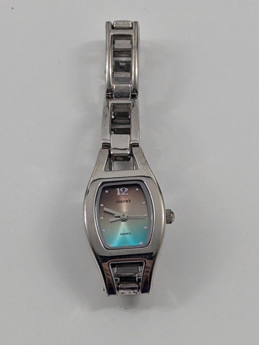 Claires Girls Watch 19mm Case Blue Dial Silver